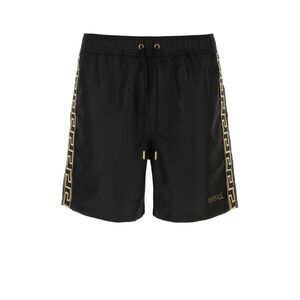 Versace Men Black Polyester Swimming Shorts
